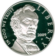 1 Dollar Abraham Lincoln Bicentennial obverse image