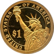 1 Dollar James Buchanan, United States, 2010 reverse image