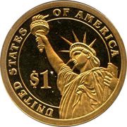1 Dollar Abraham Lincoln, United States, 2010 reverse image