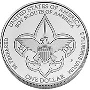 1 Dollar Boy Scouts of America Centennial, United States, 2010 reverse image