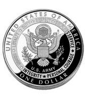 1 Dollar United States Army Commemorative, United States, 2011 reverse image