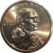 1 Dollar "Native American Dollar" Trade Routes in the 17th Century obverse image