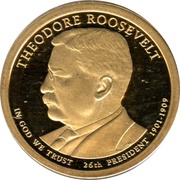 1 Dollar Theodore Roosevelt obverse image
