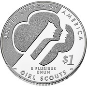 1 Dollar Girl Scouts of the USA Centennial, United States, 2013 reverse image
