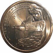 1 Dollar "Native American Dollar" Lewis and Clark Expedition, United States, 2014 reverse image