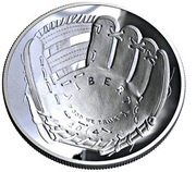 1 Dollar National Baseball Hall of Fame obverse image