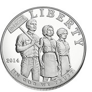1 Dollar Civil Rights Act of 1964 obverse image