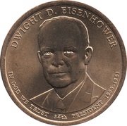 1 Dollar Dwight D. Eisenhower obverse image