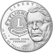 1 Dollar Lions Club International Centennial obverse image