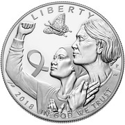1 Dollar Breast Cancer Awareness obverse image
