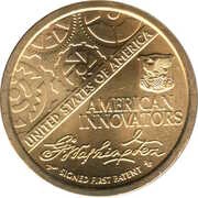 1 Dollar American Innovation - Introductory Coin reverse image
