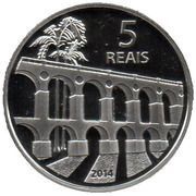 5 Reais Olympic Games Rio 2016 - Running / Arches of Lapa, Brazil, 2014 reverse image