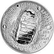 1 Dollar 50th Anniversary of Apollo 11 obverse image