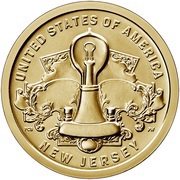 1 Dollar American Innovation - New Jersey, United States, 2019 reverse image