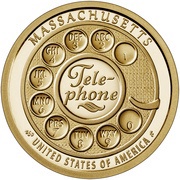 1 Dollar American Innovation - Massachusetts, United States, 2020 reverse image