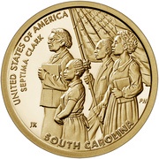 1 Dollar American Innovation - South Carolina, United States, 2020 reverse image