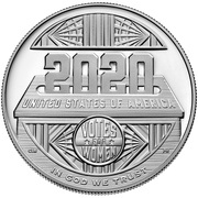 1 Dollar Women’s Suffrage Centennial, United States, 2020 reverse image