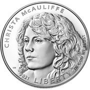 1 Dollar Christa McAuliffe obverse image