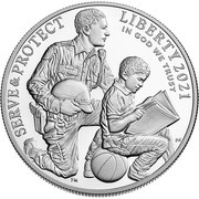 1 Dollar National Law Enforcement Memorial and Museum obverse image