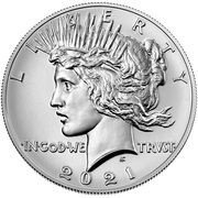 1 Dollar "Peace Dollar" 100th anniversary obverse image