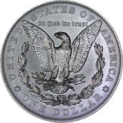 1 Dollar "Morgan Dollar" 100th anniversary, United States, 2021-2024 reverse image