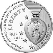 1 Dollar National Purple Heart Hall of Honor obverse image