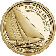 1 Dollar American Innovation - Rhode Island reverse image