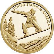 1 Dollar American Innovation - Vermont, United States, 2022 reverse image