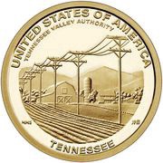 1 Dollar American Innovation - Tennessee, United States, 2022 reverse image