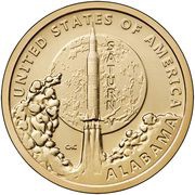 1 Dollar American Innovation - Alabama, United States, 2024 reverse image