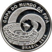 5 Reais FIFA World Cup 2014 - Stadium obverse image