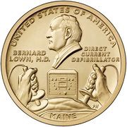 1 Dollar American Innovation - Maine, United States, 2024 reverse image