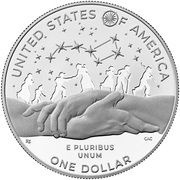 1 Dollar Harriet Tubman, United States, 2024 reverse image