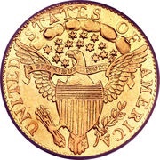 2½ Dollars "Capped Bust to Right - Quarter Eagle", United States, 1796-1807 reverse image