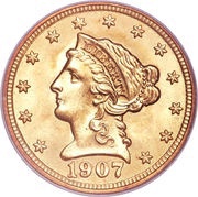 2½ Dollars "Coronet Head - Quarter Eagle" obverse image