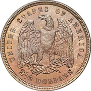 2½ Dollars "Quarter Eagle" Pattern; copper, United States, 1878 reverse image