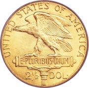 2½ Dollars Panama–Pacific Exposition, United States, 1915 reverse image