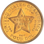 4 Dollars "1879 Stella" Pattern, United States, 1879 reverse image