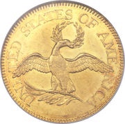 5 Dollars Liberty Cap / Small Eagle, United States, 1795-1798 reverse image