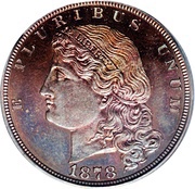 5 Dollars "1878 Half Eagle" Pattern; copper obverse image