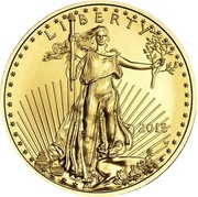 5 Dollars "American Gold Eagle" Bullion Coinage obverse image