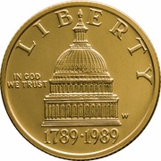 5 Dollars Congress Bicentennial obverse image