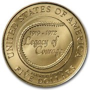 5 Dollars Jackie Robinson, United States, 1997 reverse image
