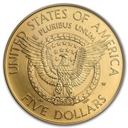 5 Dollars Franklin Delano Roosevelt, United States, 1997 reverse image