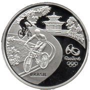 5 Reais Olympic Games Rio 2016 - Cycling / Toucan obverse image