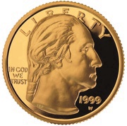 5 Dollars George Washington Death Bicentennial obverse image