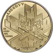 5 Dollars Salt Lake Olympic Winter Games obverse image