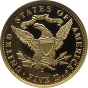 5 Dollars San Francisco Old Mint Centennial, United States, 2006 reverse image