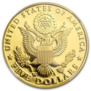 5 Dollars Bald Eagle Recovery and National Emblem, United States, 2008 reverse image