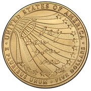 5 Dollars Star Spangled Banner, United States, 2012 reverse image